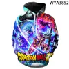 Męskie bluzy bluzy moda moda swobodny pullover anime mężczyźni kobiety dzieci dbz 3d print streetwear boy dziewczyna dzieci