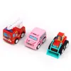 6 pcs puxar de volta carro brinquedo veículo móvel caminhão de fogo táxi modelo miúdo mini carros menino brinquedos presente w2