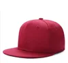 Płaska czapka Visor Classic Snapback Hat Blank Regulowany Giełd Gopy Trend End Trend Color Style Plain Tone Baseball Cap dla dzieci dorosłych