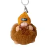 Portachiavi Porte Clef Fashion Cute Fur Ball Sleep Doll Key Limbs Baby Pendant Bag Accessori appesiPortachiavi PortachiaviPortachiavi