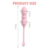 Artículos de belleza Consolador telescópico Vibrador Masturbación femenina Punto G Estimulador de la vagina Usable Vibrador Kegel Ball Coño juguetes sexy para mujeres