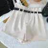 Grande Offre Short avec ceinture pour femmes, jambes larges, fermeture éclair, court, décontracté, élégant, ligne A, 220602