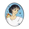 Épingles en émail du film de dessin animé hurle Sofia Ashitaka San Ponyo Sosuke Brooch Badges Anime Bijoux personnalisé Gift For Kids Friends 18 C7440104