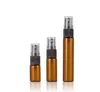 Wholesale Eco Friendly 3ML 5ML 10ML Glass Spray Bottles Amber Clear Perfume Bottle With Fine Mist Pump Sprayer SN4450