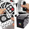 TEYTOY cartes Flash souples noir et blanc 26 modèles bébés Puzzle visuel jouets éducatifs précoces jouets en tissu lavable pour bébé 220706