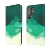 Коллеры для кошелька для Samsung Galaxy S22 S21 S20 Note20 Ultra Note10 Plus - Акварельный стиль PU кожаный слоты с двумя картами Flip Kickstand Cover Cover