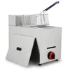 Food Processing High Quality Commercial 6L Big Gas Single Fryer Machine