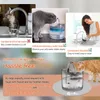 Downypaws transparent fontän för katter med kran Automatisk sällskapsdjur Kattvattenfiltermatare Hunddrinkar Motion Sensor Dispenser 220323