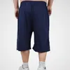 Storlek 10xl 150 kg Män Summer Sports Shorts Big Size Cotton Shorts Navy Blue Black Workout Overized High Elasticity Loose Homewear 220507