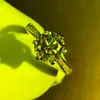 Ringos de cluster White Gold Moissanite Ring DF Color 6 Prong Definindo presente de luxo para namorada esposa Anniversary Giftcluster clustercluster