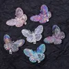 5pcs/conjunto Sereia cor de fada Butterfly Clipes para mulheres garotas de cabelo colorido Barrettes Acessórios para cabelos da moda da moda