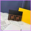 Модная сумка для карточек Женская мужская дизайнерская сумка F Буквы из натуральной кожи Сумки с внутренним слотом Карманные кошельки Высокое качество 10 8 СМ G224212294k