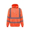 Men's Hoodies & Sweatshirts Men Workwear High Visibility Work Jacket Coat Mens Reflective Safety Sweatshirt Hooded Clothing Winter Jackets