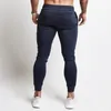 Moda hombres gimnasios pantalones joggers fitness casual largo entrenamiento flaco pantalones de chándal jogger chándal pantalones de algodón 220524