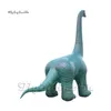 Grand modèle de dinosaure Brachiosaurus Jurassic Park gonflable simulé, ballon vert Blow Up Brachiosaurus avec long cou pour événement