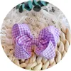 2022 NEW 30pcs 31INCH Gingham Ribbon Hair Bow Clips OR ELASTIC RUBBER Plaid Bows For Baby Girl Accessories7838533