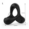 Sex toys masager Penis Cock Massager Toy Ring Reusable Silicone Semen Enlargement Delayed Ejaculation Toys for Men RJLE