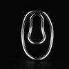 Metal Hollow Penis Ring Out Foreskin Clip Chastity Lock Training Curved Delayed Ejaculation sexy Toy For Male