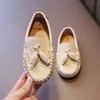Barn Spring Loafers Fringe Round Toe Slip-On Elegant British Style Boys Girls Flat Shoes Toddler Barn Casual Shoe Size 21-30