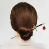 2022 Ny punk metall svärd hårnål kinesiska rubin hårpinnar för kvinnor diy frisyr designverktyg tillbehör dropshipping gåvor