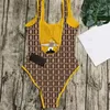 Full Letters Womens Swimwear One Piece Padded Push Up Swimsuit Summer Sexy Beach Bathing Suits Fashion Backless Women Pool Party Swimsuits