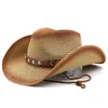 Szeroki kowbojowy kapelusz Summer Cap Jazz Panama Fedora Fashion Travel Speisure Sun Hat for Women Men