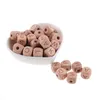 200PCS 12MM Beech Wooden Beads For Child Wood Letters Bead Baby Teether Diy Beads With Letters Baby Teething Toys Alphabet 220507