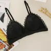 Bustiers & Corsets Sexy Lace Bras For Women Lingerie Deep V Padded Bralette Wire Free Thin Underwear Push Up Bra Female Brassiere 2022Bustie