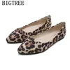 Sapatos de leopardo PLUS TAMANHO PARA MULHERAS O PONTO DE PONTO PONTOS MATHA DE MATHA ON CREEPERS ZAPATOS COMODOS DE MUJER220513