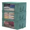 의류 저장 옷장 대용량 비직 옷 가방 접이식 퀼트 먼지 방진 캐비닛 마감 상자 홈 용품