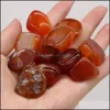 Stone Loose Beads Jewelry Natural Chakra Irregar Rose Quartz Tigers Eye Agate Powder Crystal White Yoga Meditation En Dh86W