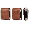 Universal Vertical Leather Holster Falls for Samsung Galaxy Z Flip 3 Flip3 Moto Motorola Razr 5G många fällbara smarttelefon fårkornbälte midja HIP Business Men Pouch