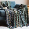 бохо пледы вязаные кисточки супер мягкий уютный легкий диван декоративный открытый отточить отель кровать диван офис все сезоны афганское бохо одеяло ржавчина и зеленый