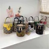 Känd märke Barns väska Designer Luxury Handbags Tryckkucket Enkel stil