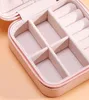 Jewelry Box Portable Travel Storage Boxes Organizer PU Leather Display Storage Case for Necklace Earrings Ring