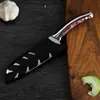 Sowoll 6inch 4CR14Mov Edelstahlklinge Single -Chef -Messer Harzfaser Griff Küchenmesser einzigartige Designkochwerkzeuge