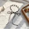 Chokers Moda Gotik Victoria Yıldız Tassel Dövme Suçlama Kolye Siyah Dantel Yakası Vintage Kadınlar Düğün Mücevheratçıları