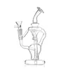 Recycler'ın Delight: Dağınık Downstem, 14mm Dişi Eklemi ile 8,4 inç Bent Tüp Cam Bong