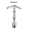 2022 Long Stainless Steel Anal Beads Crystal Jewelry Women Big Butt Plug sexy Toys for Couples Metal Plugs Products