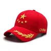 Bonés de bola Red Star bordado 3D China Boné de beisebol masculino Feminino Verão Snapback Algodão Retro Masculino Touca de praiaBala BolaBala