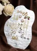 Jewelry Pouches Bags Acrylic White Earrings Display Holder Stand Pendant Rack Rita22