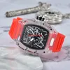 2022 Transparent dolnego w stylu Diamond Watch Top Luksusowy zegarek Kwarcowy Automatyczny zegarek DZ Male Clock Law278W