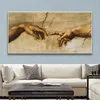 Hand of God Canvas Art Painting Vintage Posters Prints Classical Religion Wall Art Pictures For Living Room Wall Decor Paintings