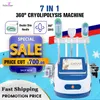 Portable Cryolipolysis Fat Freezing Machine Professional Cryotherapy Slimming machines Cryolipolisis with 360 Cryo Double Chin handle