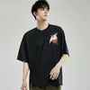 Męskie koszulki Hip Hop T Shirt Men 2022 Streetwear HARUKU Świetne tshirt z krótkim rękawem Bawełny lato swobodny kwiatowa koszulka moda ZZ4445Men's