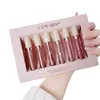 Handaiyan Lip Gloss 6PCS Box Belvet Matte Lipstick Set Lips Makeup Nude Stick Kit