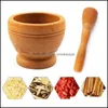 Resin Mortar Pestle Set Garlic Herb Spice Mixing Grinding Crusher Bowl Restaurant Kitchen Tools 220221 Drop Delivery 2021 Mills Kitchen Din