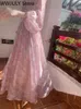Francuska vintage sukienka z długim rękawem Kobieta bajka elegnat kwiatowa sukienka midi wieczorna impreza koreańska letnia chifonowa plaża 220516