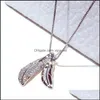 Pendant Necklaces Pendants Jewelry 2021 Ins Dazzling Shining Cz Leaves Necklace Gold Sier Color Clavicle Leaf Drop Delivery Pwock