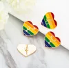 Smalto LGBT Pride Spille per donna Uomo Gay Lesbiche Arcobaleno Amore Spille da bavero Distintivo Gioielli di moda